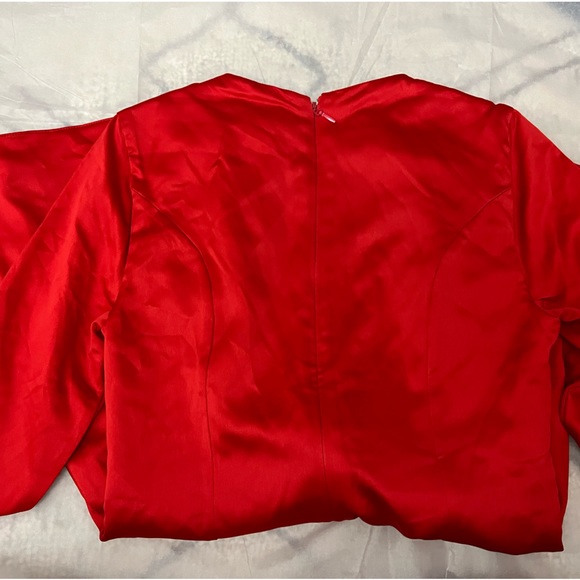 HOUSE OF CB 'Sacha' Red Satin Mini Dress - Picture 6 of 10